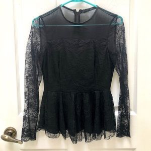 Zara Lace Peplum Top size S pre-loved